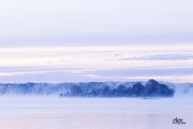 Old Man Island dawn fog