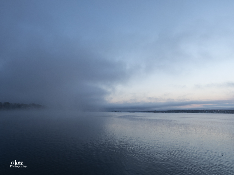 St. Lawrence River patchy dawn fog St. Lawrence River patchy dawn fog