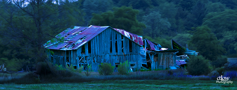 Crumbling Barn at Dawn