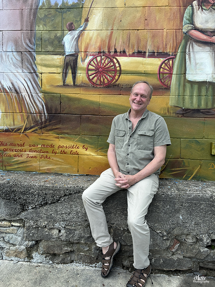 Dave Sheridan and an Athens Mural